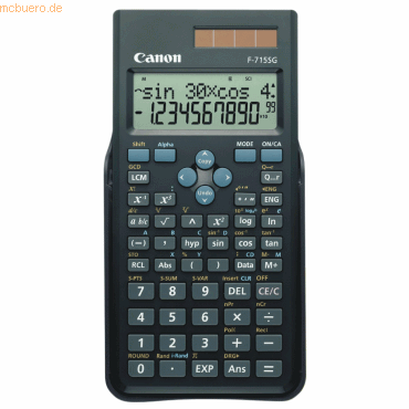 4960999799483 - F-715SG - Wissenschaftlicher Taschenrechner - 10 Stellen + 2 Exponenten - Solarpanel Batterie - Schwarz