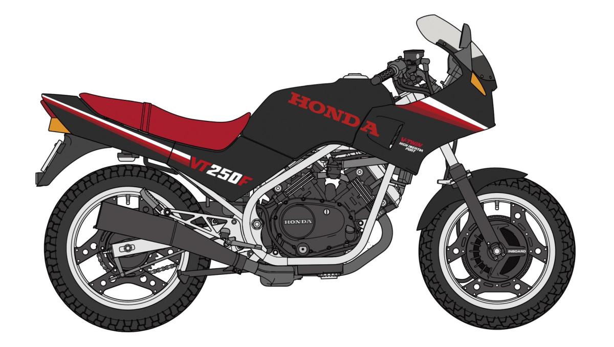 4967834217553 - Honda VT250F 1984 Schwarz