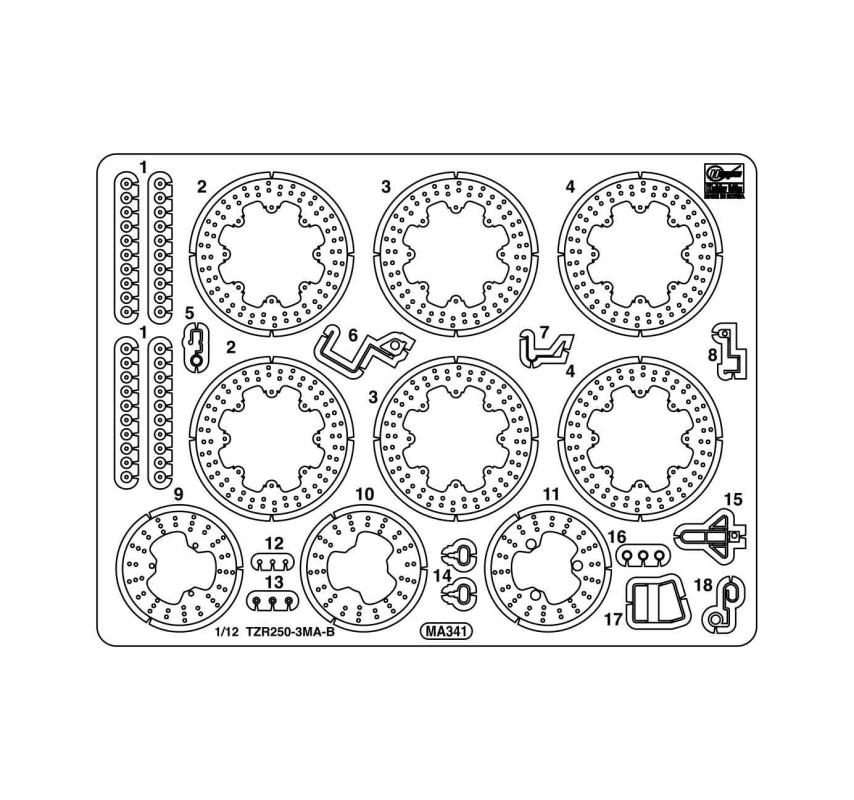 4967834217775 - Ätz-Teile für Yamaha Tzr250 (3Ma)