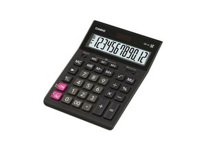 4971850089834 - Gr-12 Bürotaschenrechner schwarz 12-stelliges Display - Casio