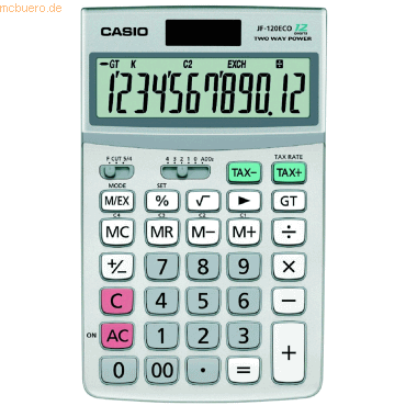 4971850185703 - DF-120ECO - Desktop-Taschenrechner - 12 Stellen - Solarpanel Batterie