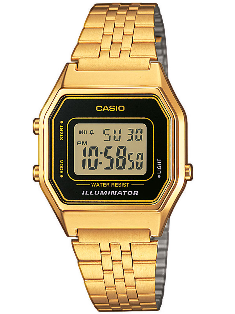 4971850924012 - Chronograph LA680WEGA-1ER Armbanduhren goldfarben Damen Quarzuhren Quarzuhr Armbanduhr Damenuhr digital Datum Stoppfunktion 4971850924012 - Chronograph LA680WEGA-1ER Armbanduhren goldfarben Damen Quarzuhren Quarzuhr Armbanduhr Damenuhr digital Datum Stoppfunktion