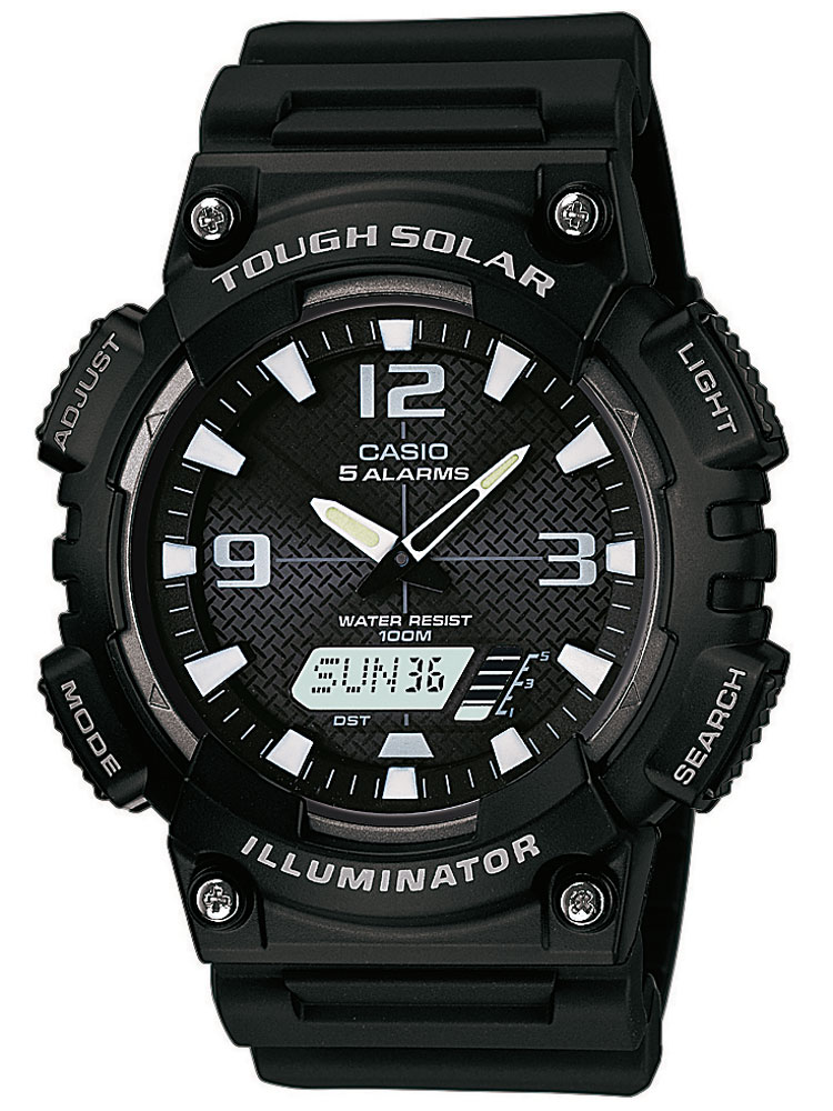 4971850960553 - Chronograph CASIO TIMELESS COLLECTION AQ-S810W-1AVEF Armbanduhren schwarz Herren Solaruhr Quarzuhr Armbanduhr Herrenuhr digital Stoppfunktion