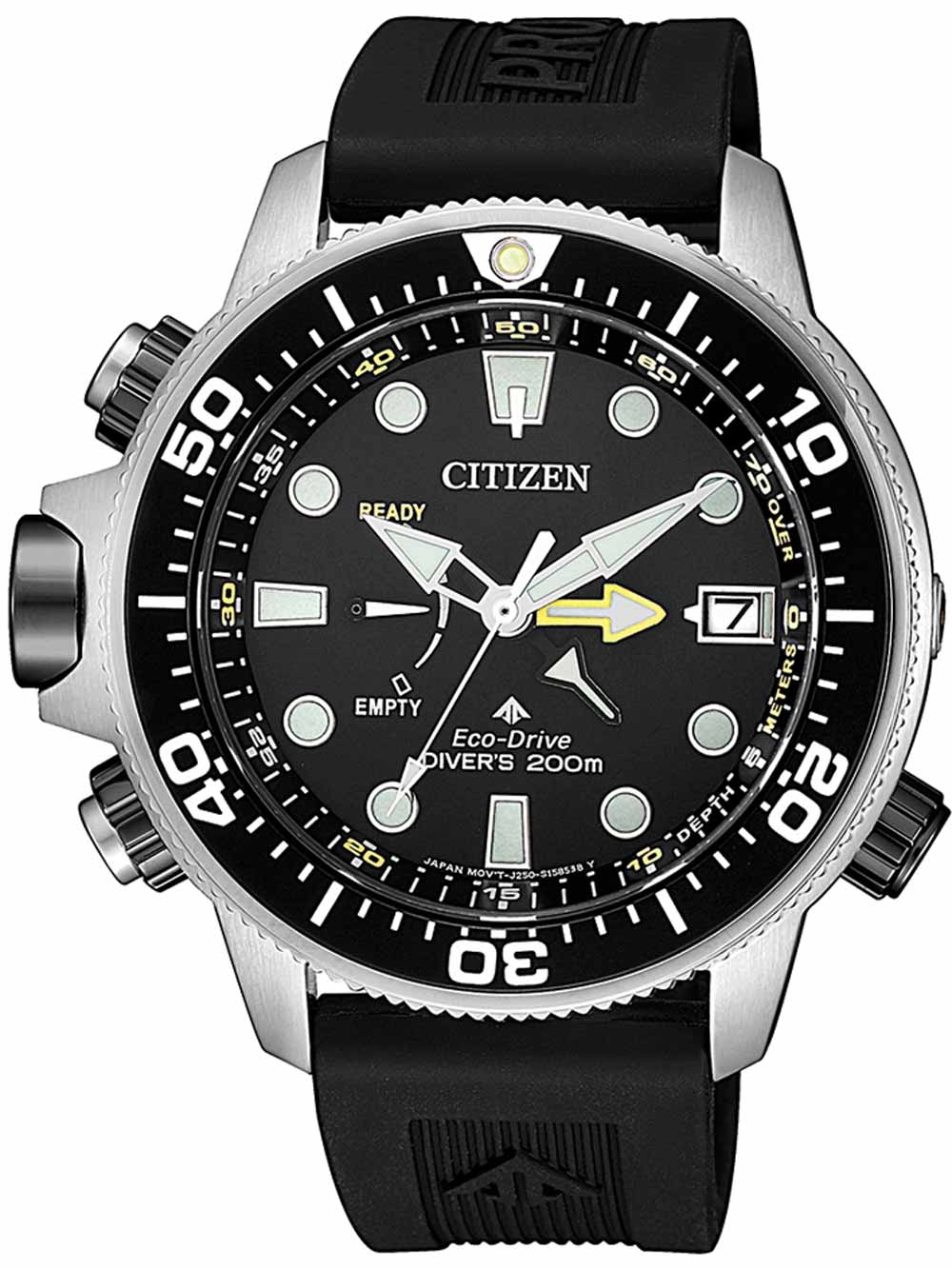 4974374277763 - Taucheruhr CITIZEN Promaster Eco-Drive Aqualand 200m BN2036-14E Armbanduhren schwarz Taucheruhren Solar