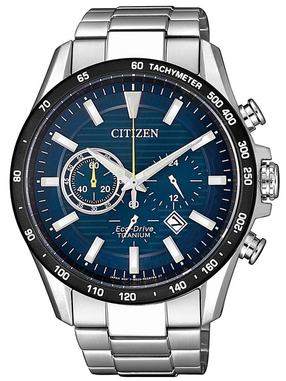 4974374288202 - Chronograph CITIZEN CA4444-82L Armbanduhren silberfarben Herren Solaruhren Armbanduhr Herrenuhr Solar Titan Stoppfunktion