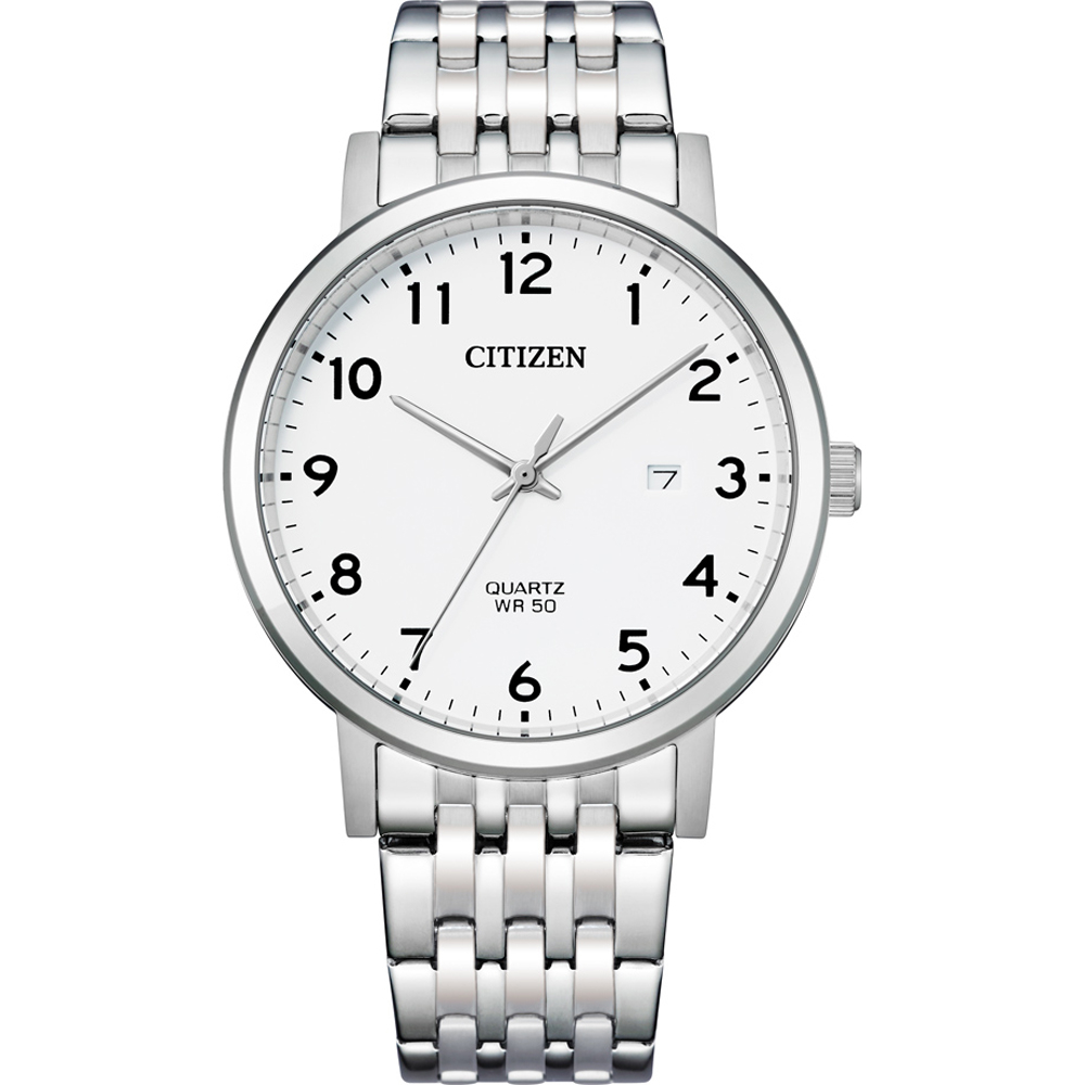 4974374302489 - Quarzuhr CITIZEN BI5070-57A Armbanduhren silberfarben Herren Quarzuhren Armbanduhr Herrenuhr Edelstahlarmband Datum