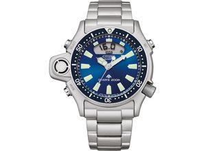 4974374330031 - Taucheruhr CITIZEN Promaster Diver JP2000-67L Armbanduhren silberfarben Taucheruhren Armbanduhr Quarzuhr Herrenuhr bis 20 bar wasserdicht Datum