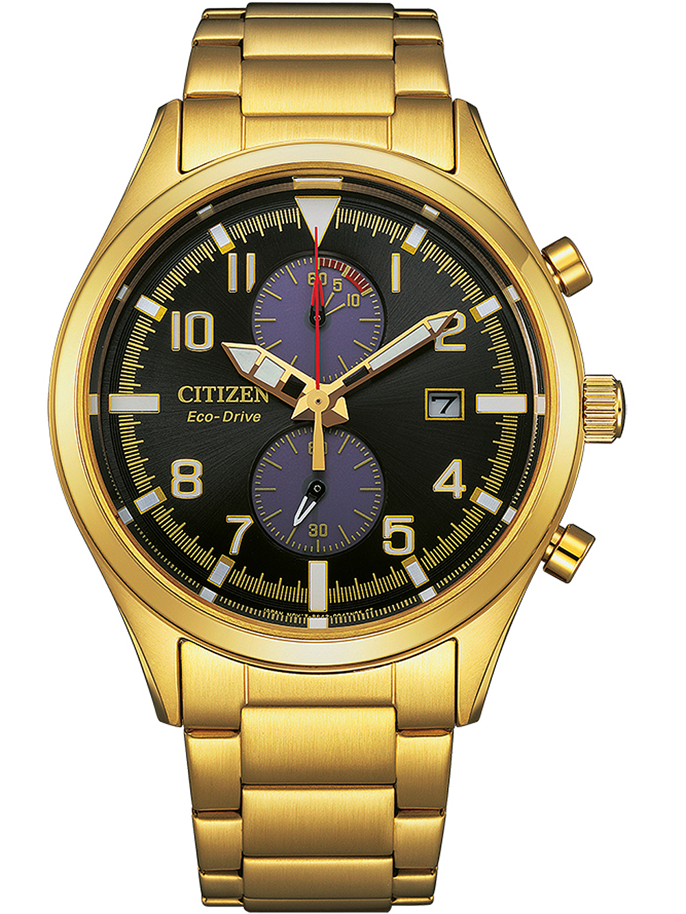 4974374333872 - Chronograph CITIZEN CA7022-87E Armbanduhren goldfarben Herren Solaruhren Armbanduhr Herrenuhr Solar Stoppfunktion Edelstahlarmband 4974374333872 - Chronograph CITIZEN CA7022-87E Armbanduhren goldfarben Herren Solaruhren Armbanduhr Herrenuhr Solar Stoppfunktion Edelstahlarmband