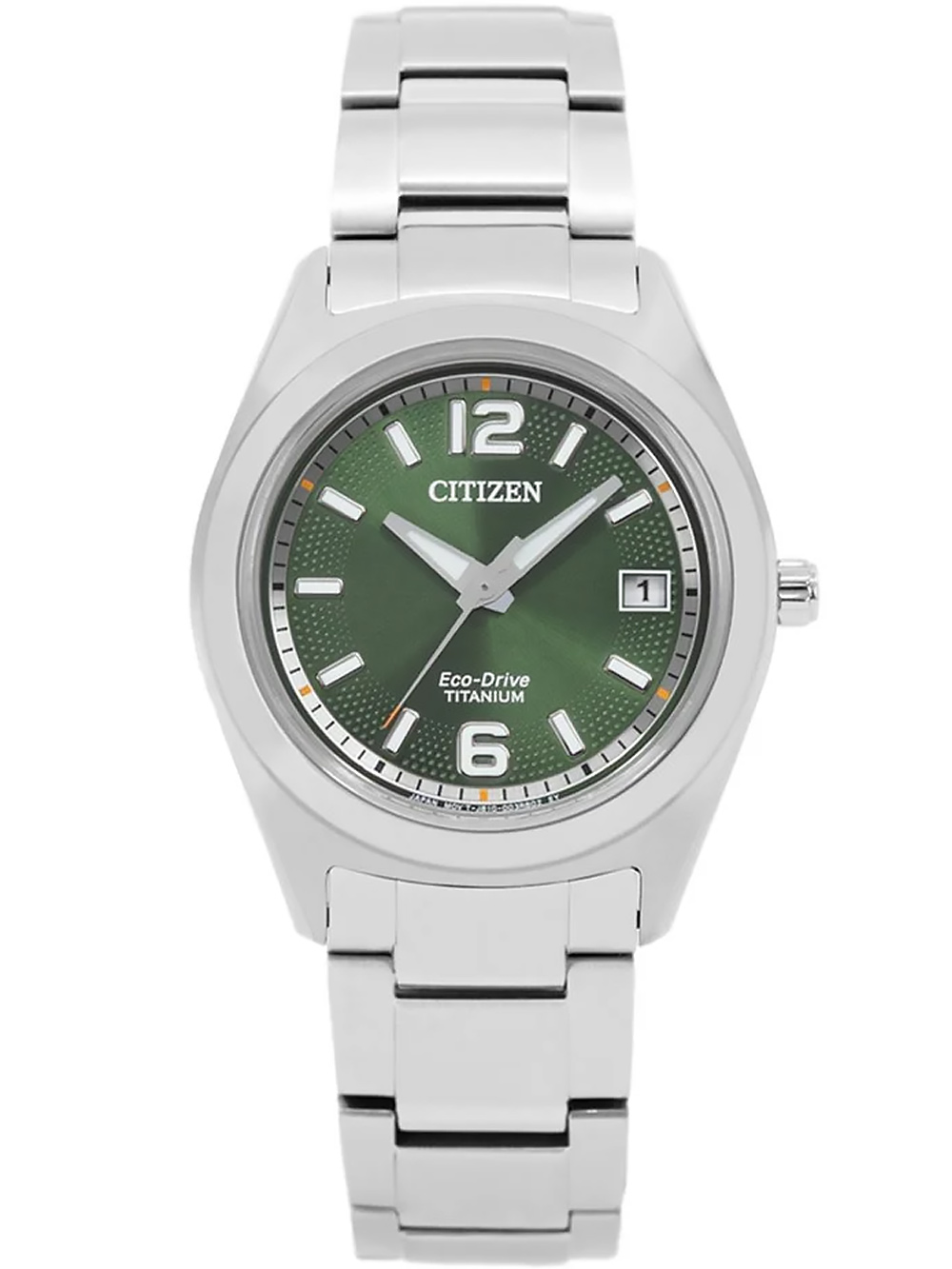 4974374334275 - Solaruhr CITIZEN FE6151-82X Armbanduhren silberfarben (titansilberfarben) Damen Solaruhren Armbanduhr Damenuhr Titanarmband Datum Leuchtzeiger