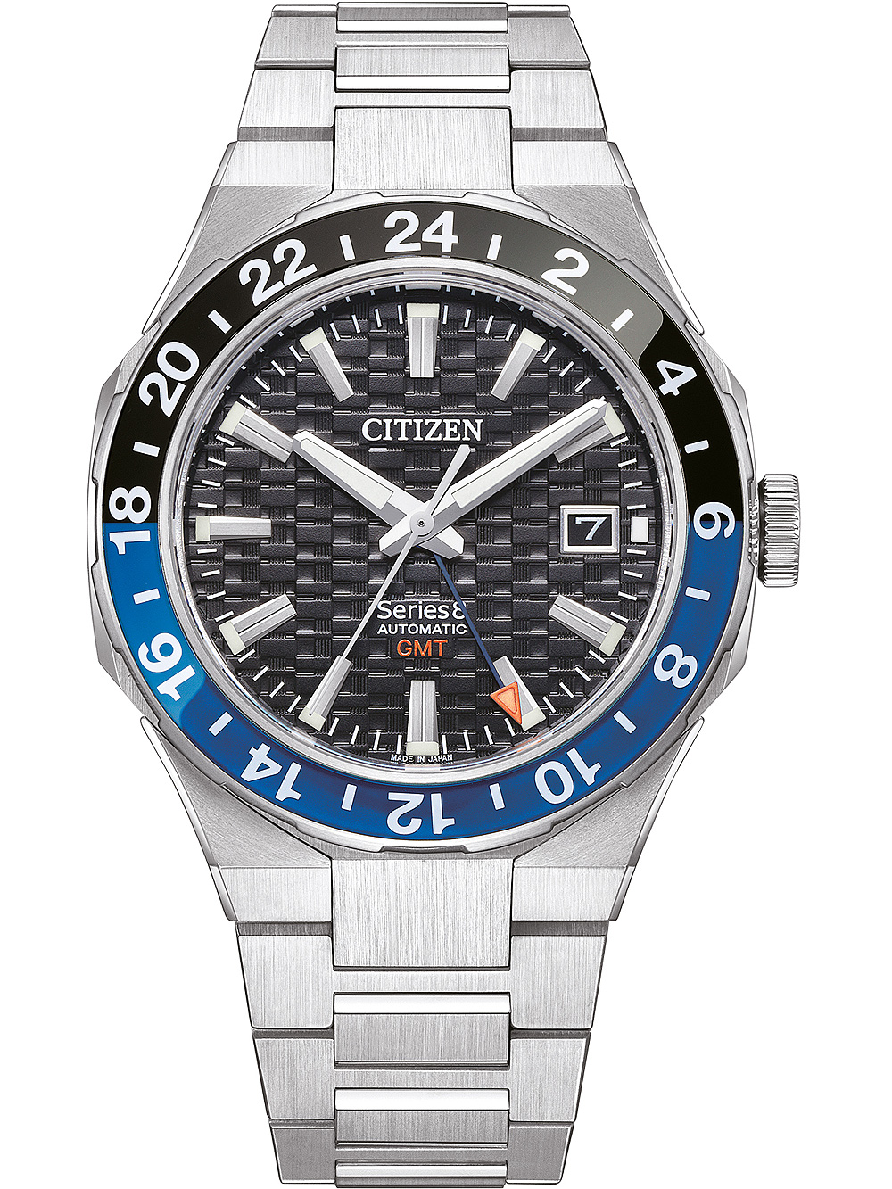 4974374337344 - Automatikuhr CITIZEN Series 8 GMT NB6031-56E Armbanduhren silberfarben Herren Automatikuhren ArmbanduhrHerrenuhrSaphirglasbis 10bar wasserdichtEdelstahlarmband