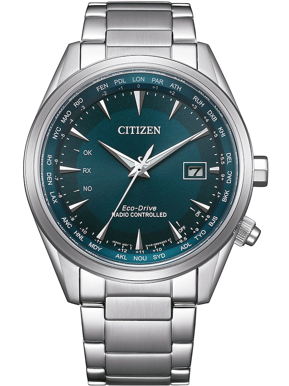 4974374337658 - Funkuhr CITIZEN CB0270-87L Armbanduhren silberfarben Herren Solaruhren Armbanduhr Herrenuhr Solar Edelstahlarmband Saphirglas Datum