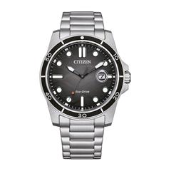 4974374339508 - Solaruhr CITIZEN AW1816-89E Armbanduhren silberfarben Herren Solaruhren Armbanduhr Herrenuhr Edelstahlarmband bis 10 bar wasserdicht Datum