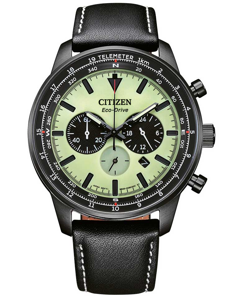 4974374339577 - Chronograph CITIZEN CA4505-21X Armbanduhren schwarz Herren Solaruhren Armbanduhr Herrenuhr Solar Stoppfunktion