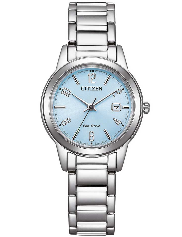 4974374339676 - Solaruhr CITIZEN FE1241-71L Armbanduhren silberfarben Damen Solaruhren Armbanduhr Damenuhr Edelstahlarmband Datum