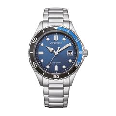 4974374339812 - Solaruhr CITIZEN AW1821-89L Armbanduhren silberfarben Herren Solaruhren Armbanduhr Herrenuhr Damenuhr Edelstahlarmband bis 10 bar wasserd