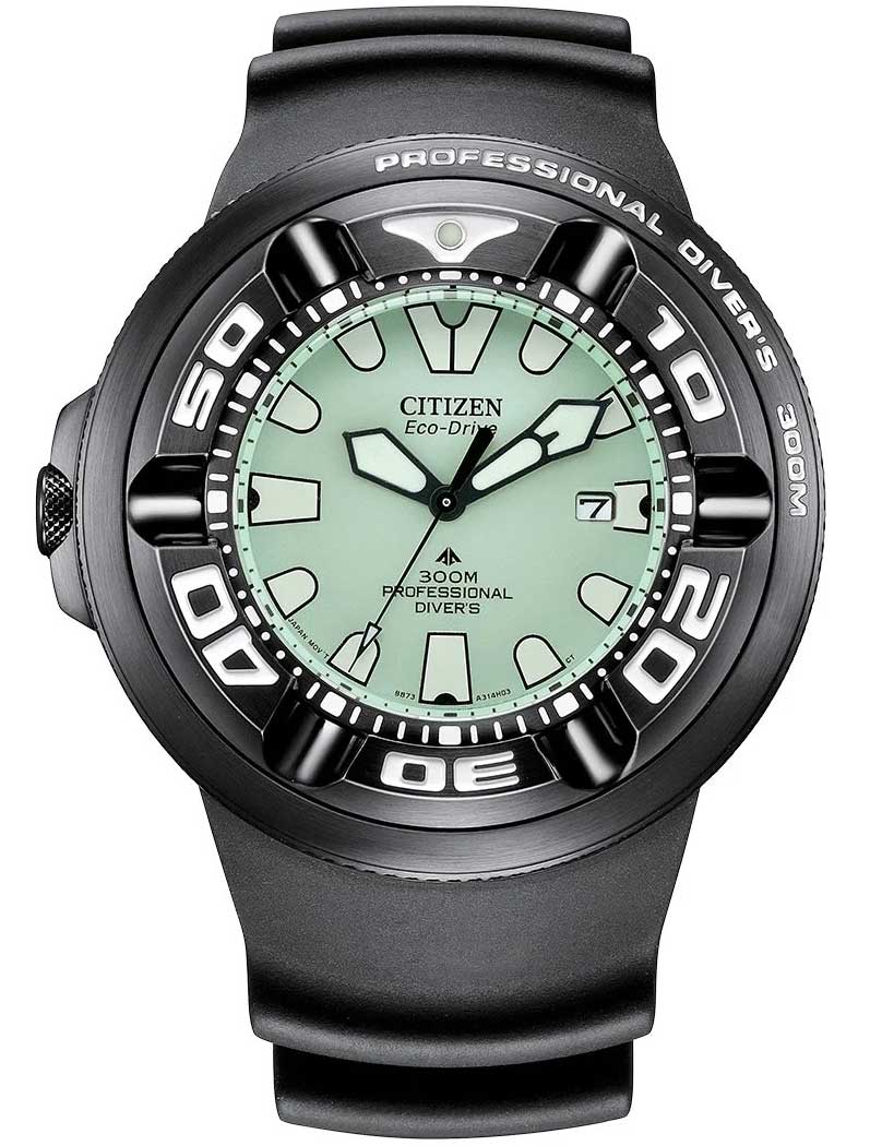 4974374340405 - Taucheruhr CITIZEN Promaster Professional Diver 300 Armbanduhren schwarz Taucheruhren Armbanduhr Herrenuhr Solar bis 30 bar wasserdicht Datum