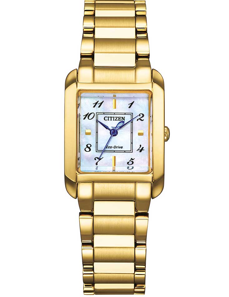 4974374340955 - Solaruhr CITIZEN Armbanduhren goldfarben Damen Armbanduhr Damenuhr Edelstahlarmband Saphirglas