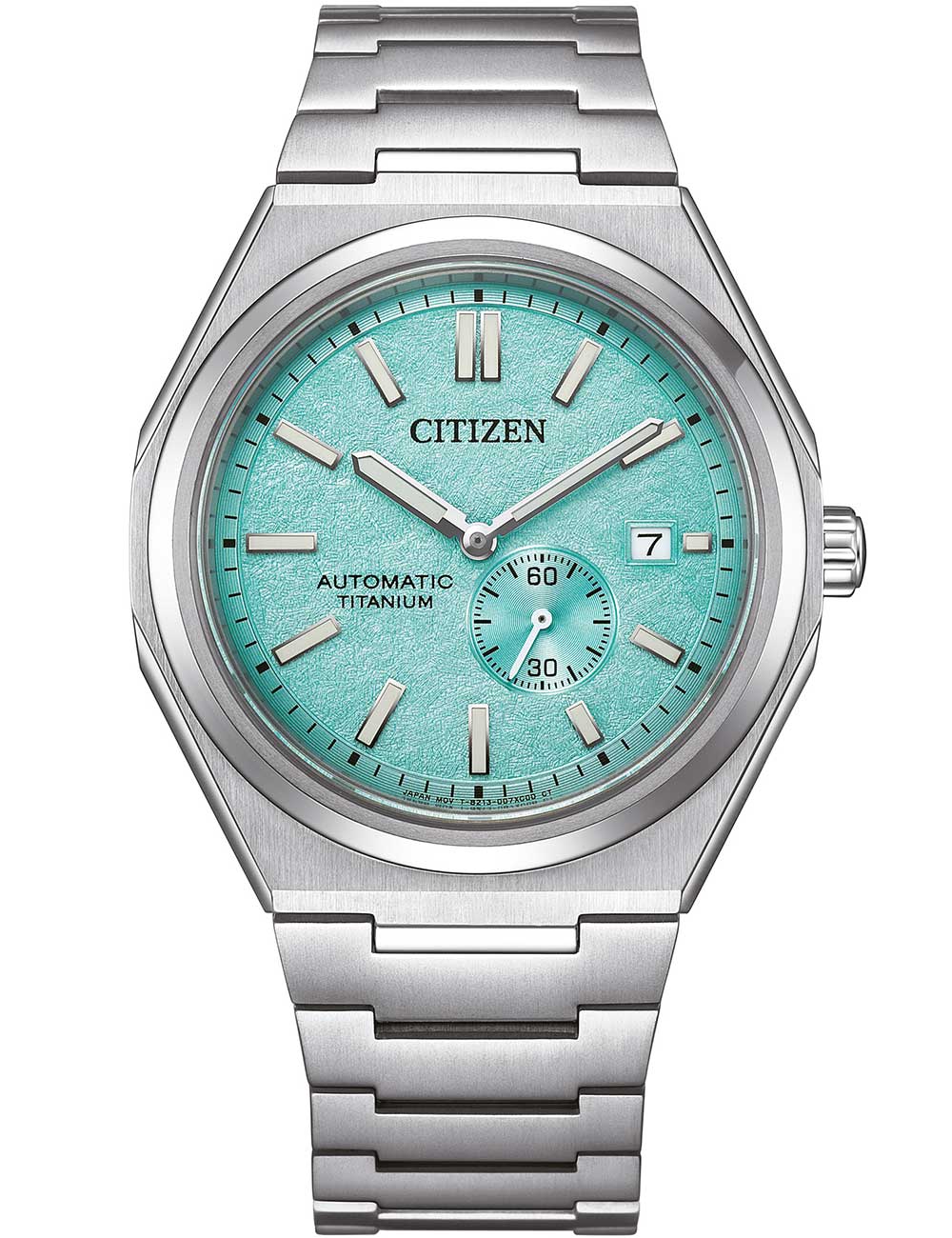 4974374341624 - Automatikuhr CITIZEN Armbanduhren silberfarben (titansilberfarben hellgrün) Damen Automatikuhren Armbanduhr Herrenuhr Damenuhr Titan Saphirglas bis 10bar wasserd