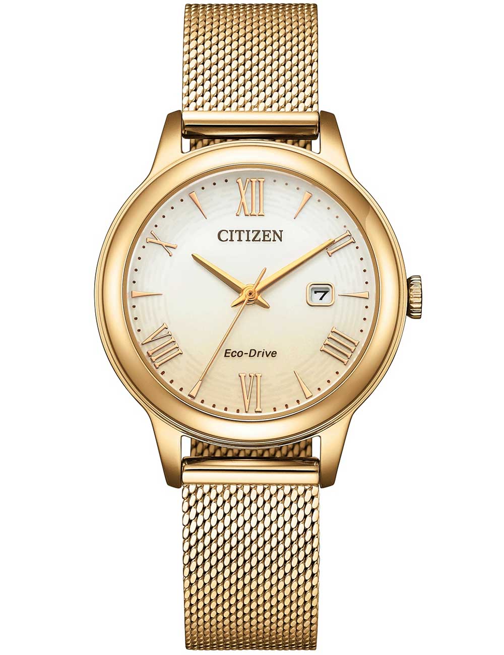 4974374344014 - Armbanduhr für Damen mit Eco-Drive Edelstahl IP Gold 4974374344014 - Armbanduhr für Damen mit Eco-Drive Edelstahl IP Gold