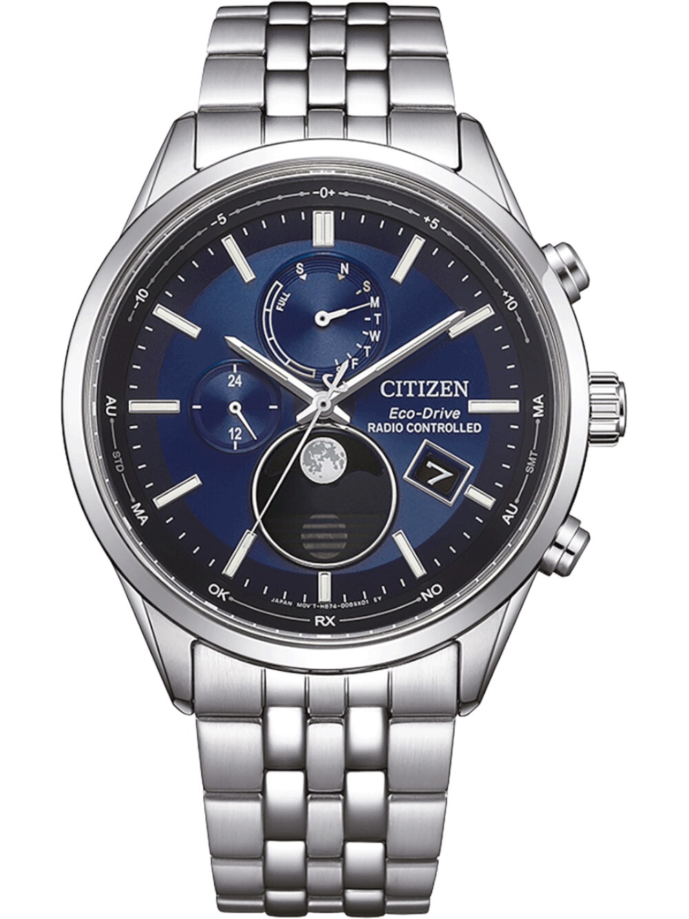 4974374344144 - BY1030-50L Herrenuhr Eco-Drive 4-Zonen Funkuhr Mondphase 42mm 10ATM 4974374344144 - BY1030-50L Herrenuhr Eco-Drive 4-Zonen Funkuhr Mondphase 42mm 10ATM