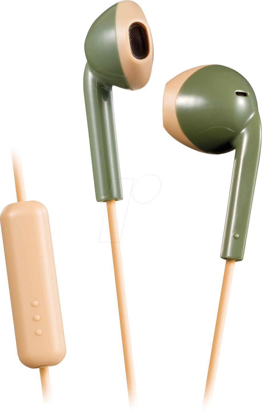 4975769458309 - HA-F19M-GC - Retro Earbuds Freisprechfunktion khaki-beige