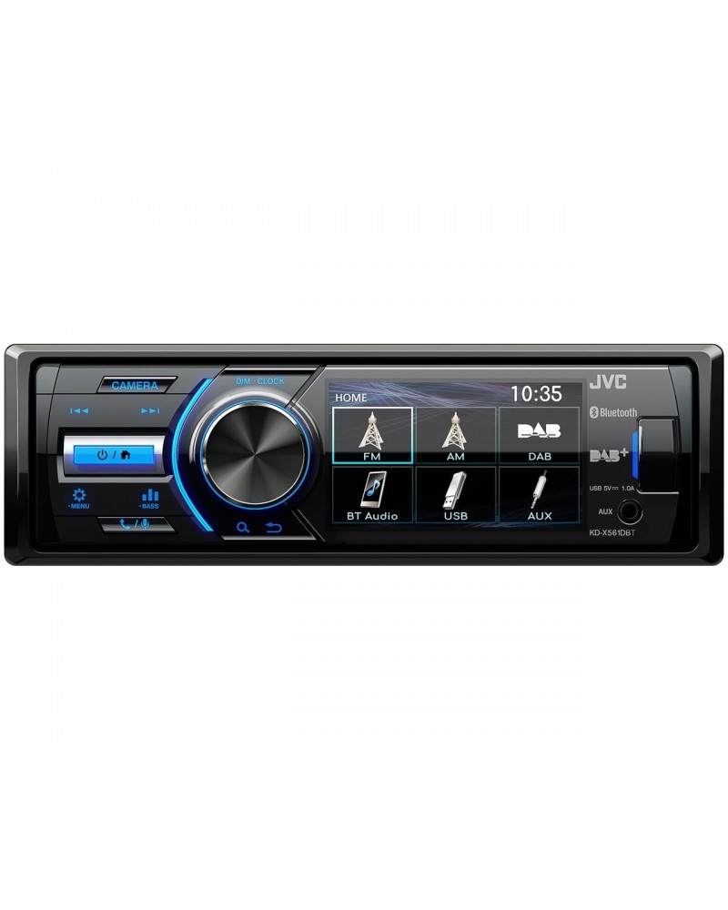 4975769460012 - KD-X561DBT Autoradio Anschluss für Rückfahrkamera Anschluss für Lenkradfernbedienung Bluetooth®-Freisprecheinrichtung