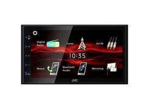 4975769476037 - KWM180DBT Doppel-DIN Moniceiver Bluetooth®-Freisprecheinrichtung DAB+ Tuner Anschluss für Rückfahrkamera Anschluss für Lenkradfernbedienung