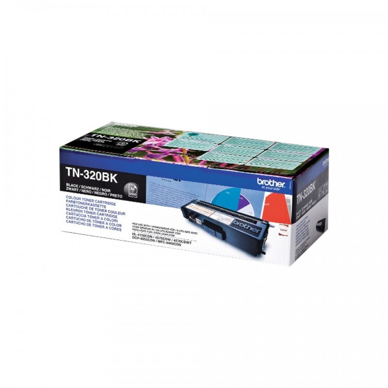 4977766679343 - TN320BK Toner TN-320BK Schwarz (ca 2500 Seiten) TN320BK 4977766679343