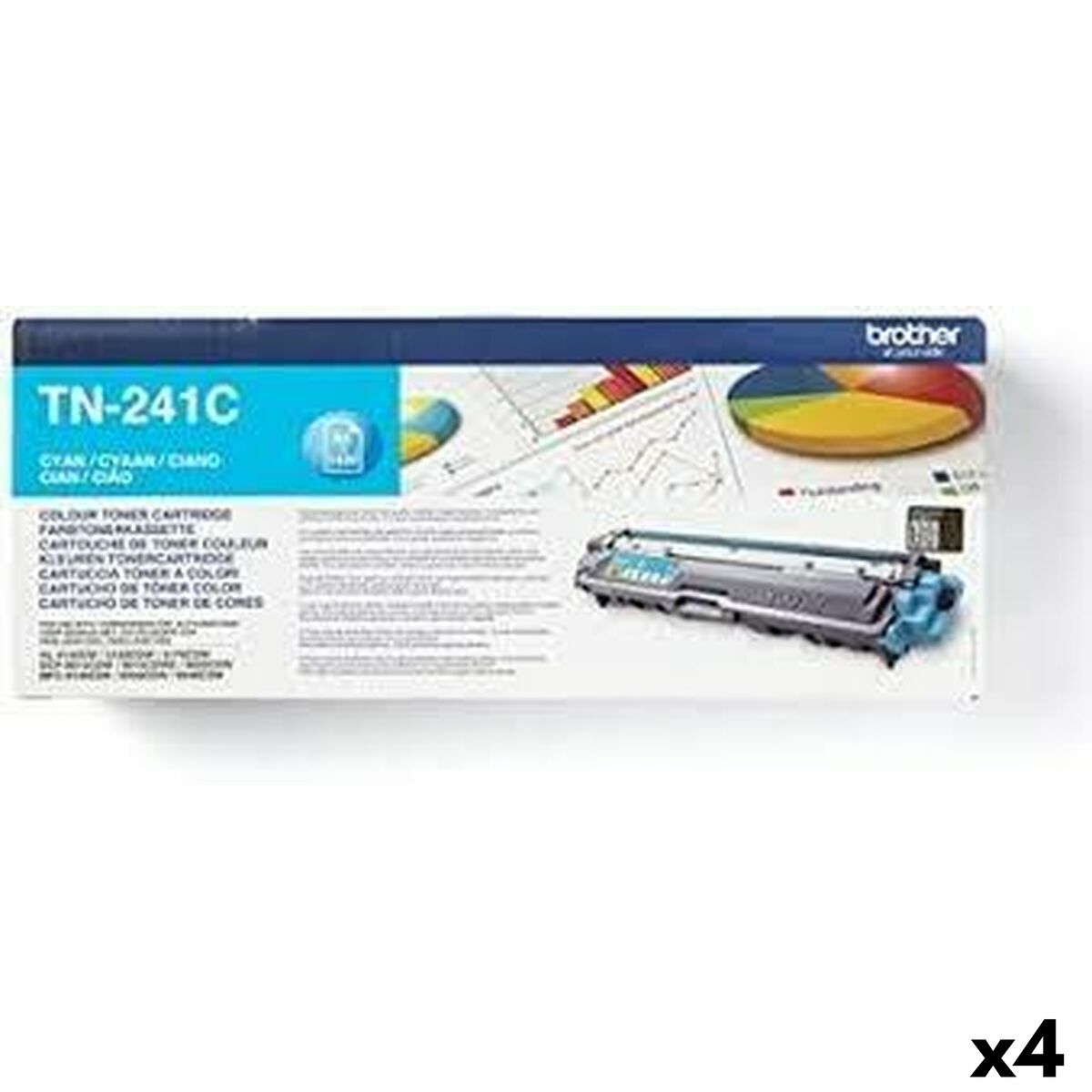 4977766718417 - Original Toner Bruder HL3140CW HL3150CDW DCP9020CDW Cyan (4 Einheiten) 4977766718417 - Original Toner Bruder HL3140CW HL3150CDW DCP9020CDW Cyan (4 Einheiten)