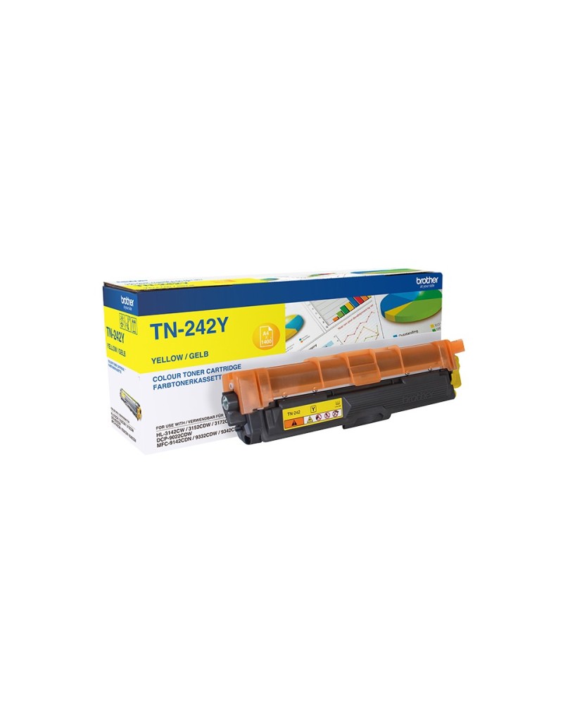 4977766745635 - TN242Y Toner TN-242Y Gelb (ca 1400 Seiten) TN242Y 4977766745635