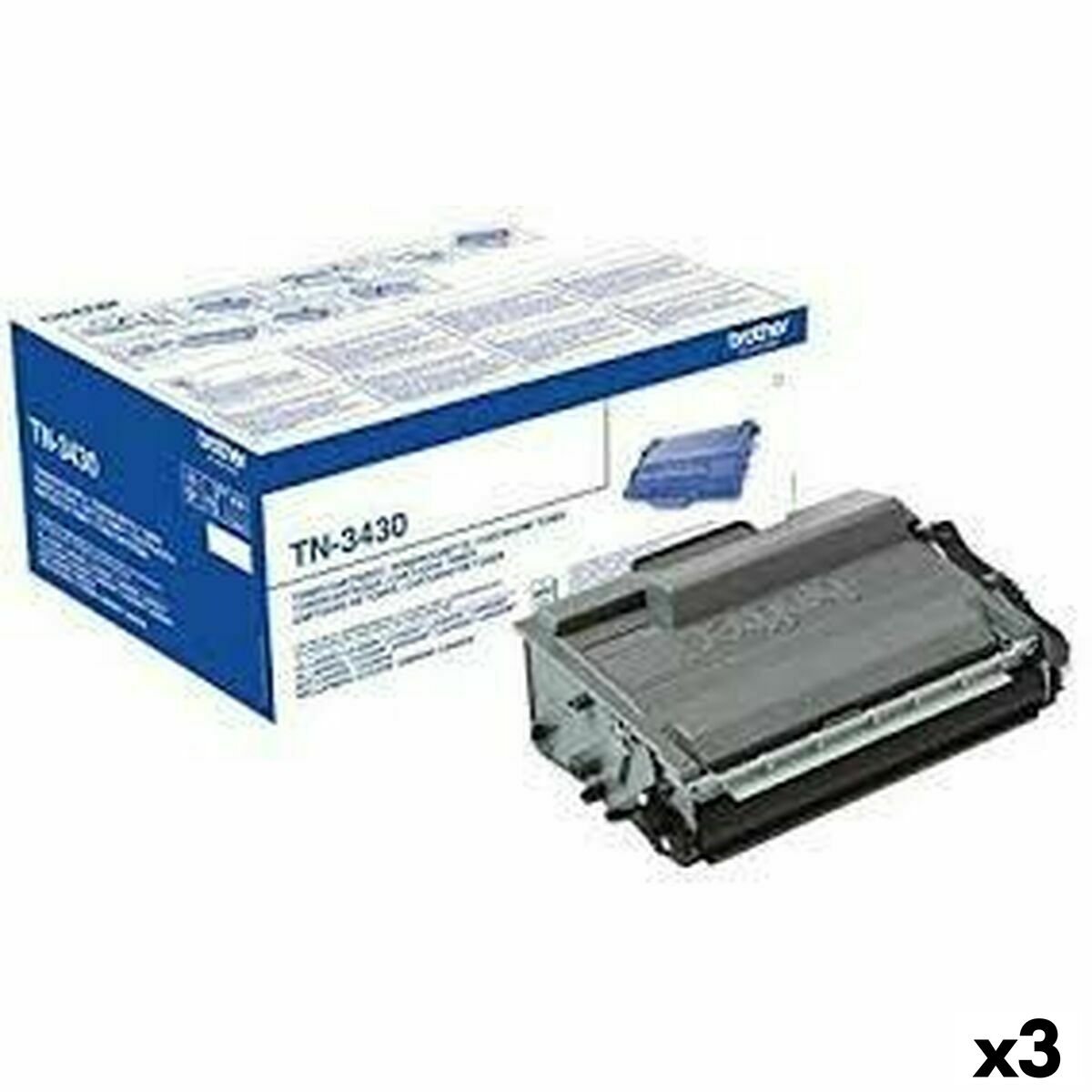 4977766755771 - Toner Bruder TN-3430 Weiß Schwarz 4977766755771 - Toner Bruder TN-3430 Weiß Schwarz