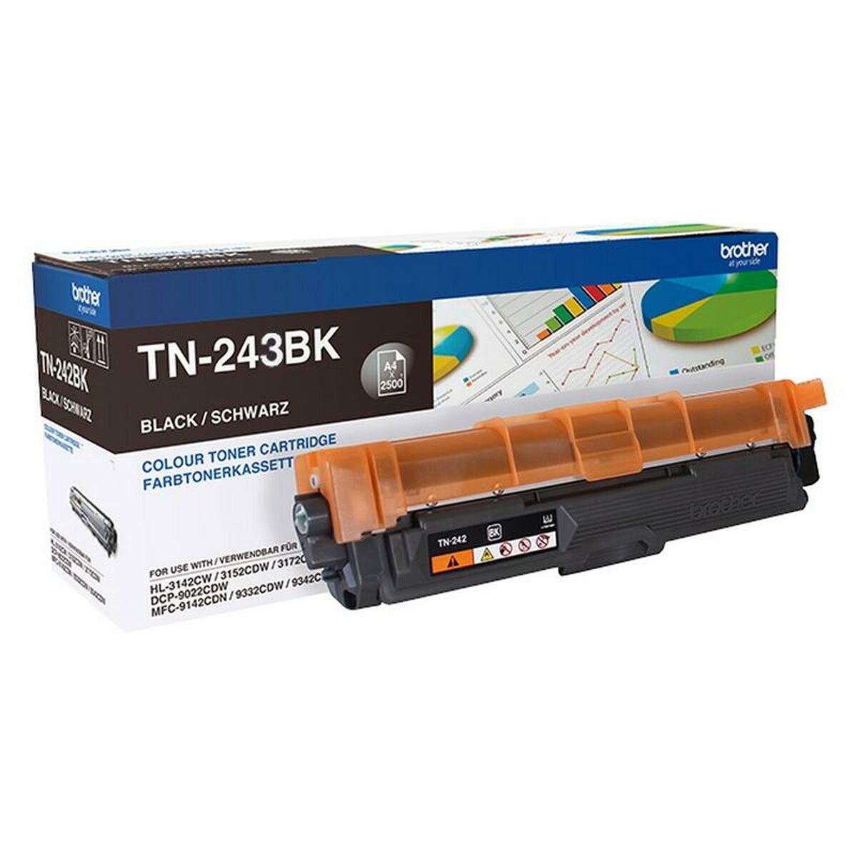 4977766787468 - Original Toner TN-243BK Schwarz (4 Stück)