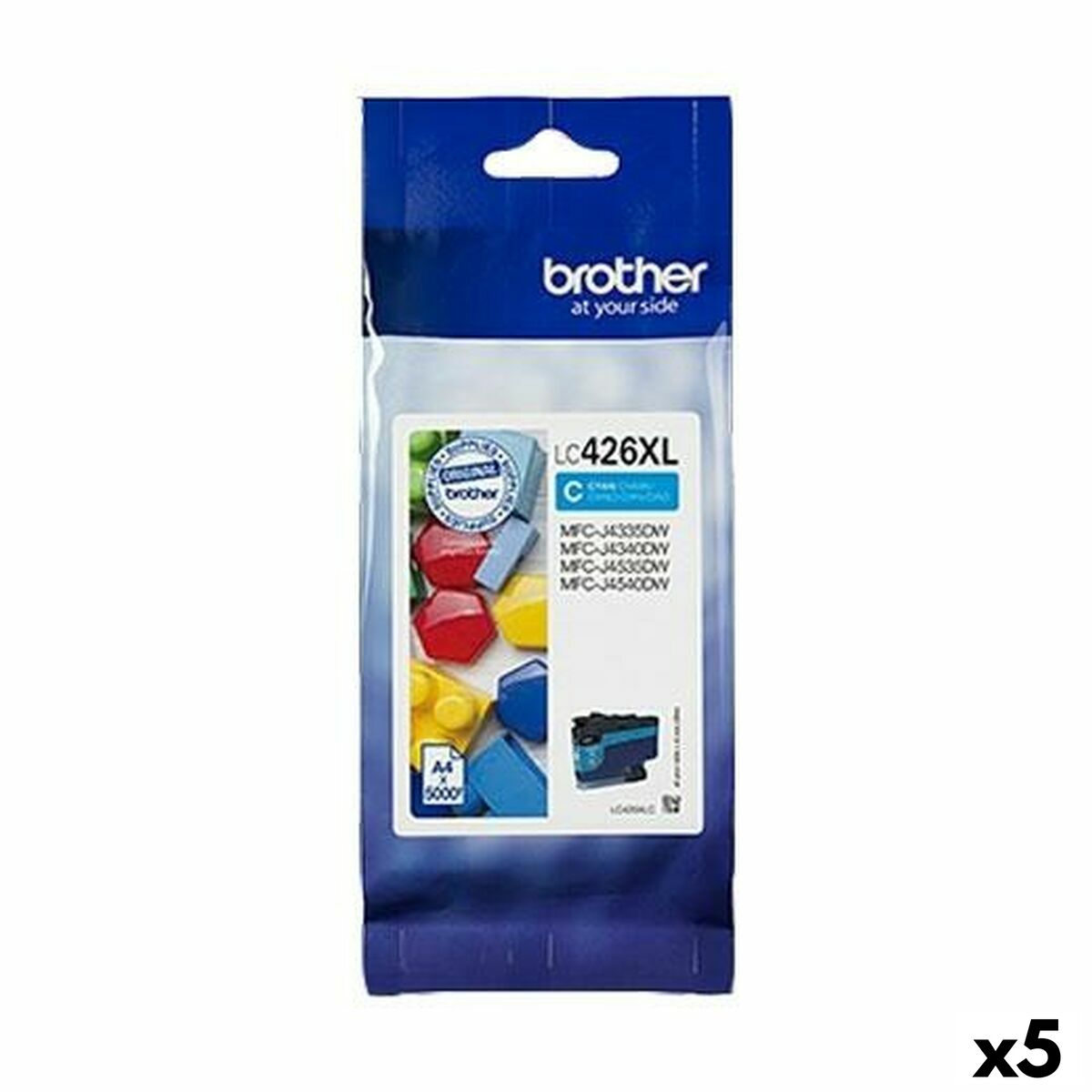 4977766811514 - Original Ink Patrone Bruder MFC-J4340DW J4540DWXL J4540DW Cyan (5 Einheiten)