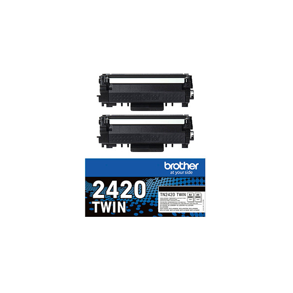 4977766812764 - TN2420 TWIN - 2er-Pack - Hohe Ergiebigkeit - Schwarz - original - Tonerpatrone - für DCP-L2510 L2530 L2537 L2550 HL-L2350 L2370 L2375 MFC-L2713 L2730 L2750