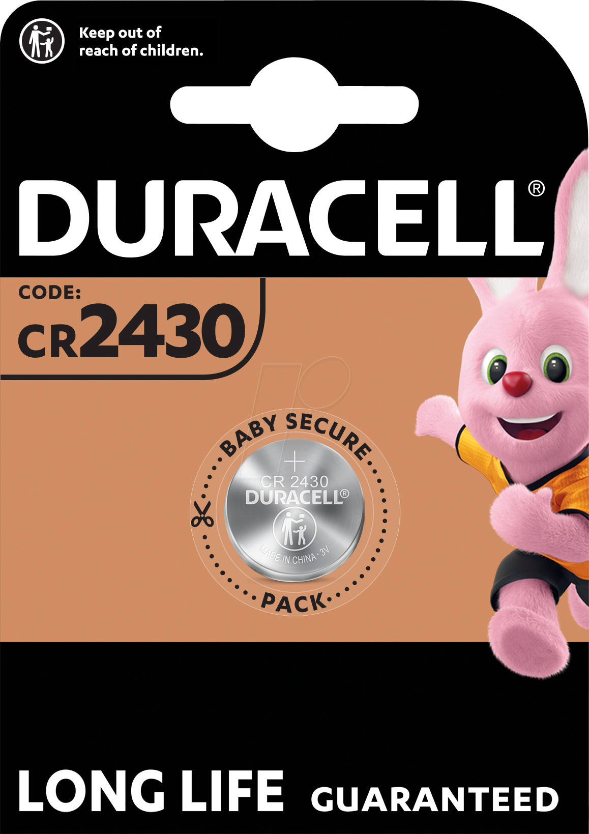 5000394030398 - Knopfzelle Duracell® CR2430 Spannung 3 V Lithium silber 1 Stück