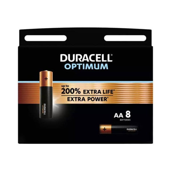 5000394137684 - Batterien OPTIMUM Alkaline - Mignon LR6 AA 15 V 5000394137684 DURACELL 8 Stück