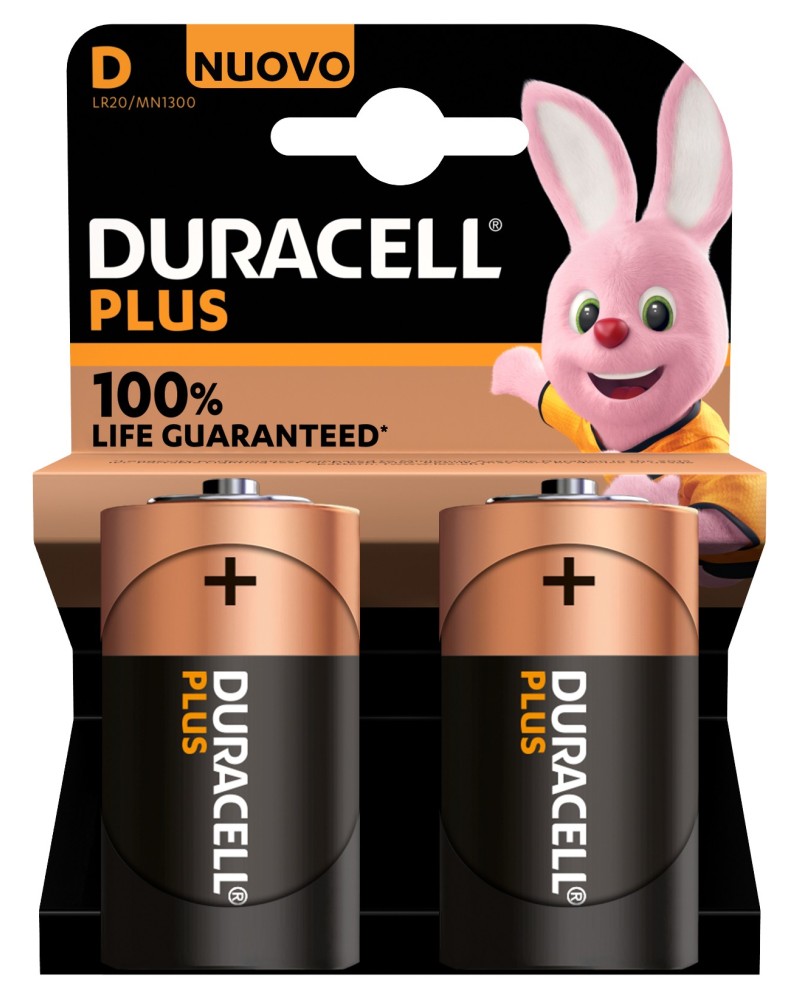 5000394141988 - Duracell Duracell Plus Extra Life MN 1300 2er Bl Mono Batterie 04401