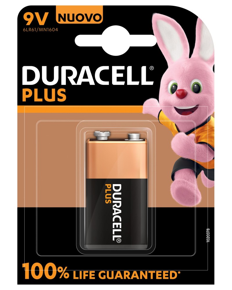 5000394142190 - Batterie Plus NEW -9V (MN1604 6LR61) 1St 5000394142190 Duracell