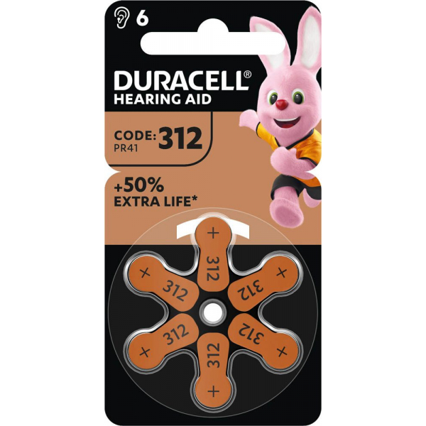 5000394167247 - 6 DURACELL Knopfzellen 312 AC 145 V 5000394167247 6 Stück