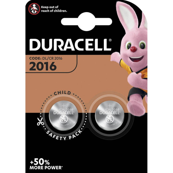 5000394203884 - Elektro 2016 Knopfzelle cr 2016 Lithium 90 mAh 3 v 2 St - Duracell