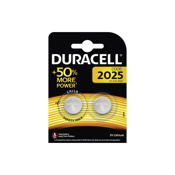 5000394203907 - Elektro 2025 Knopfzelle cr 2025 Lithium 165 mAh 3 v 2 St - Duracell