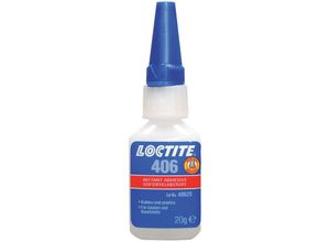 5010266007915 - 406 Sofortklebstoff Kunststoff 20g Flasche - Loctite