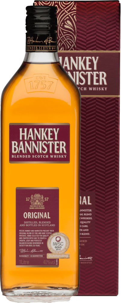 5010509414081 - Hankey Bannister Original Blended Scotch Whisky - 1l