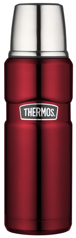 5010576903877 - THERMOS STAINLESS KING BEVERAGE BOTTLE Thermosflasche Unverfälschter Geschmack ohne Innenbeschichtung trotzt jeder Situation 047 Liter Farbe cranberry red polished