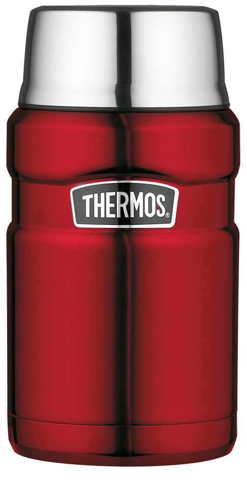 5010576927712 - THERMOS STAINLESS KING FOOD JAR Speisegefäß 071 Liter Doppelwandiger Edelstahlbehälter mit extra großer Öffnung für leichtes befüllen Farbe Granatapfel Rot