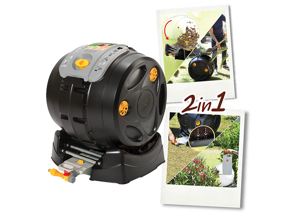 5010646063111 - EasyMix 2-in-1 Komposter Tumbler-Komposter - Hozelock