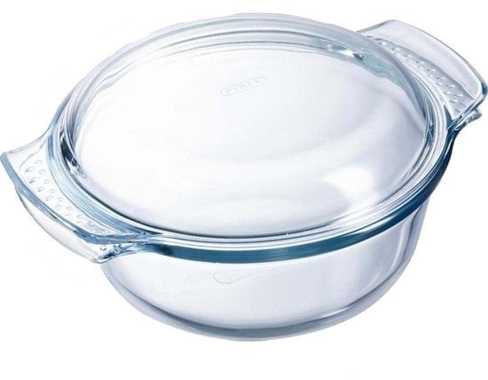 5010762001042 - Pyrex - Klassische Auflaufform rund mit Deckel 35 Liter - Transparent