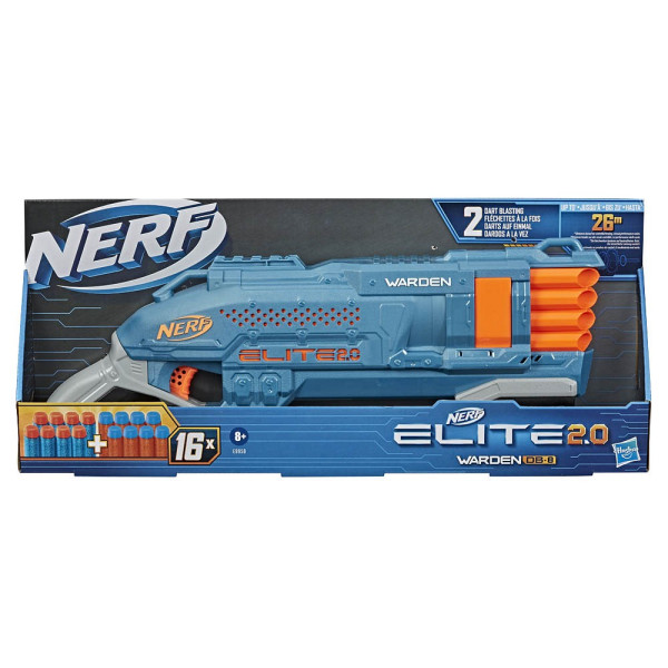 5010993732388 - Blaster Nerf Elite 20 Warden DB-8 blau orange