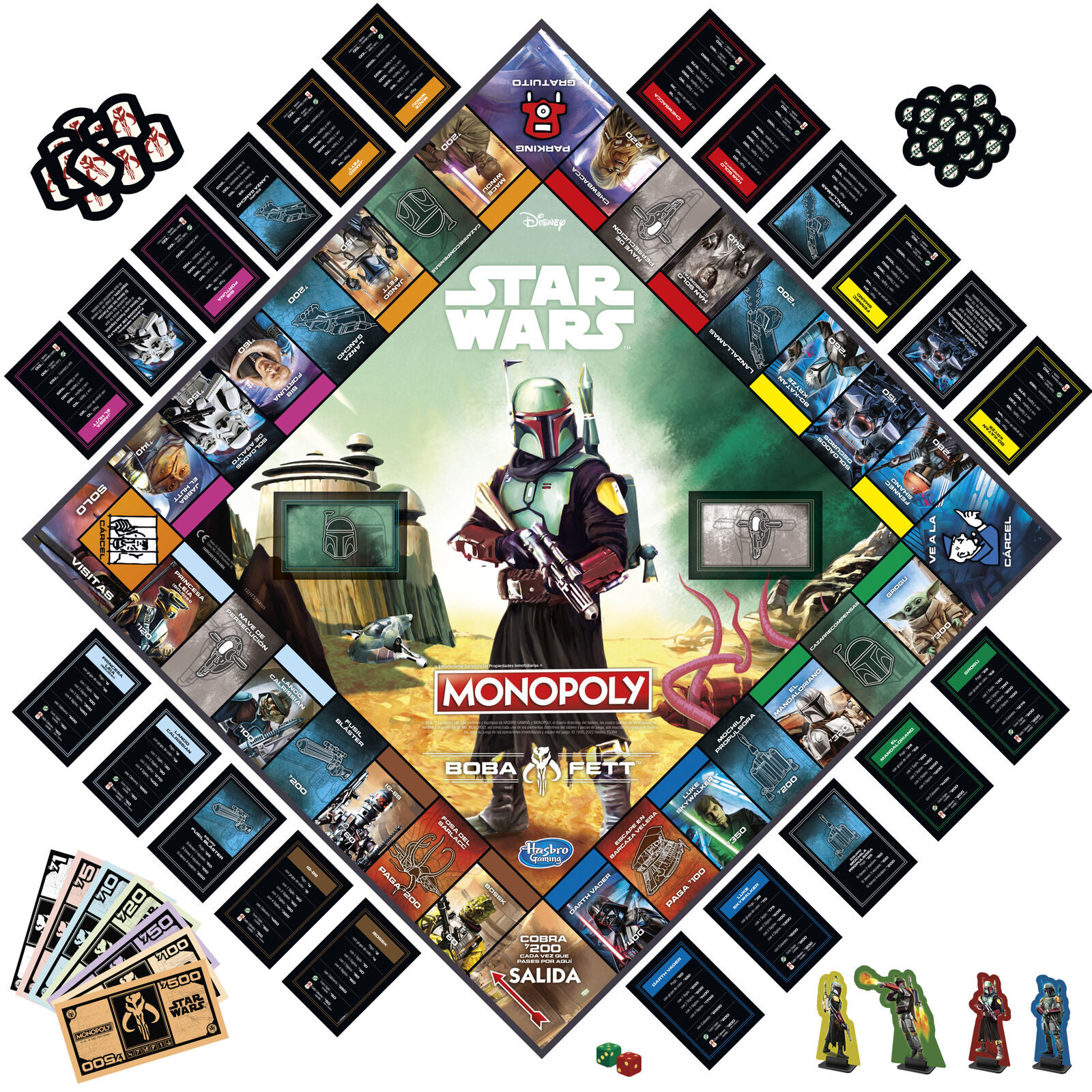 5010994135232 - Gesellschaftsspiele Star Wars Boba Fett Monopoly