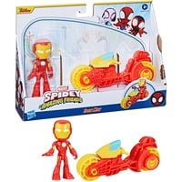 5010996197627 - Marvel Spidey and His Amazing Friends - Iron Man Action-Figur & Motorrad Spielfigur